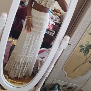 White Lace Skirt